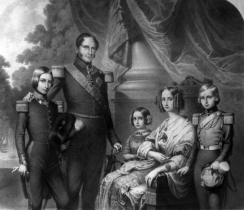 Lopold Ier de Belgique et sa famille - par Charles Baugniet